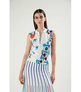 Polo con stampa Birds