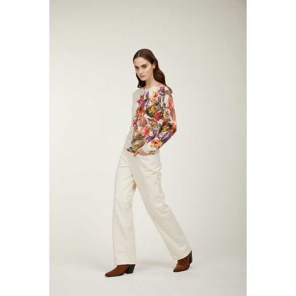 Korean jacket with Floreale print