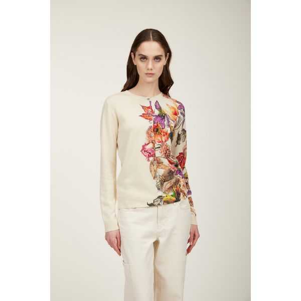Korean jacket with Floreale print