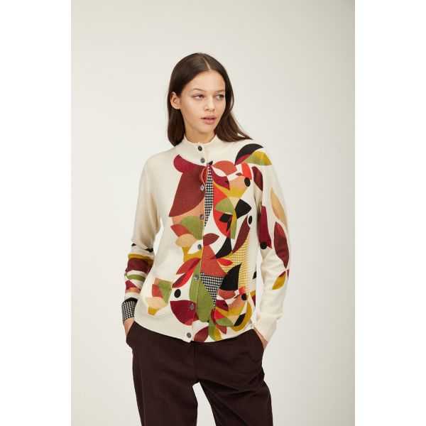 Jacket with Astratta print