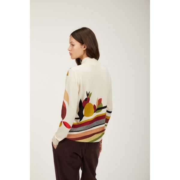 Jacket with Astratta print