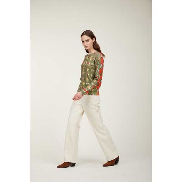 Korean jacket with Stemmi print double use