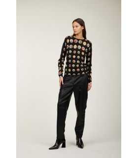 Maglia girocollo con stampa Stemmi double use