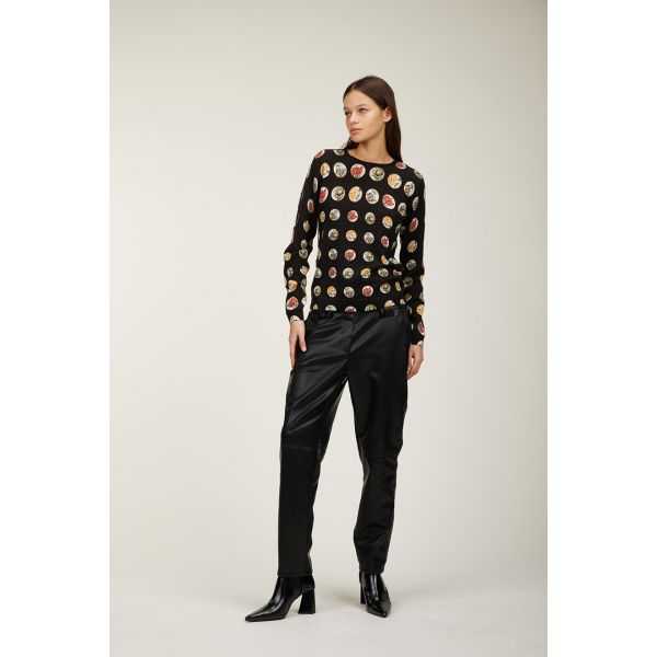 Maglia girocollo con stampa Stemmi double use