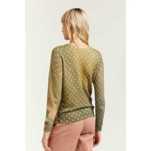 Maglia girocollo con stampa Rinascimento double use