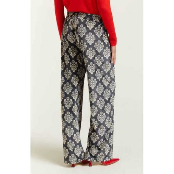 Pantalone in Velluto con stampa Damascato