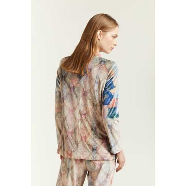 Blazer in Velluto con stampa Tappezzeria