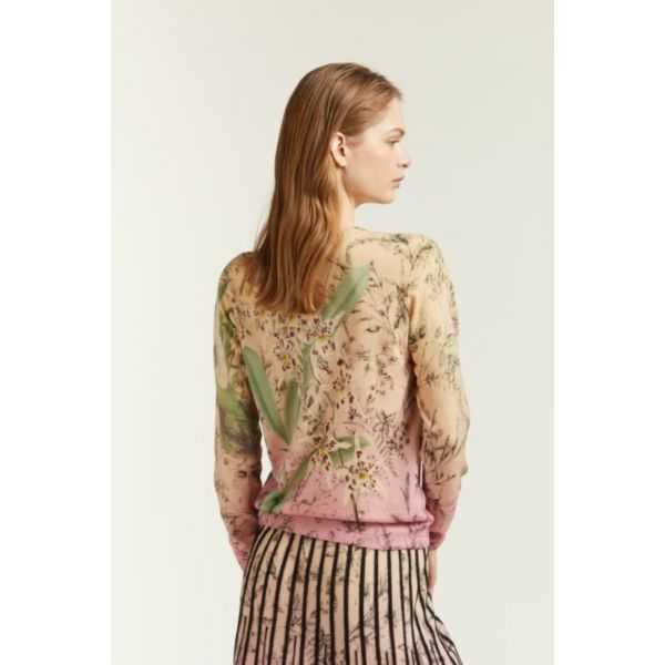 Maglia Girocollo con stampa Botanica double use