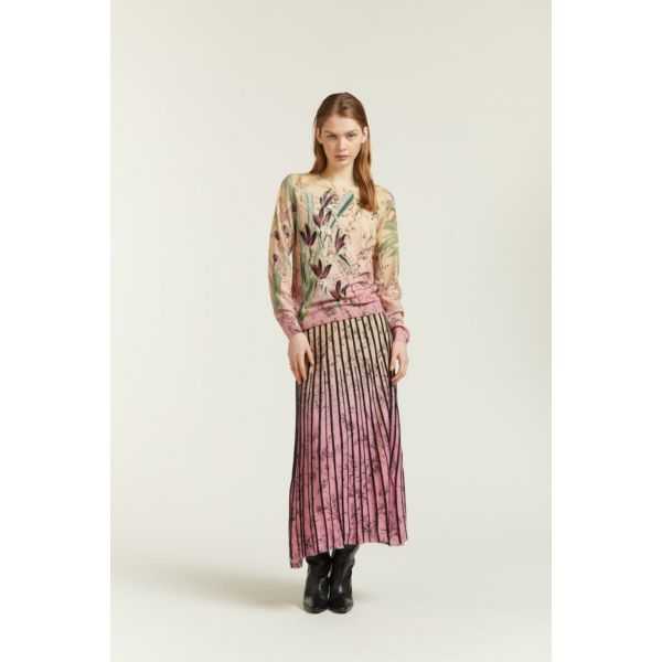 Maglia Girocollo con stampa Botanica double use