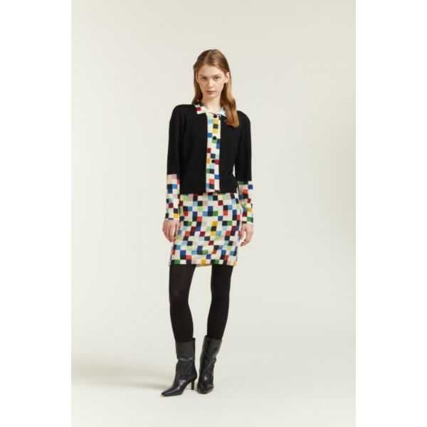 Jacket with Chess print Inserts