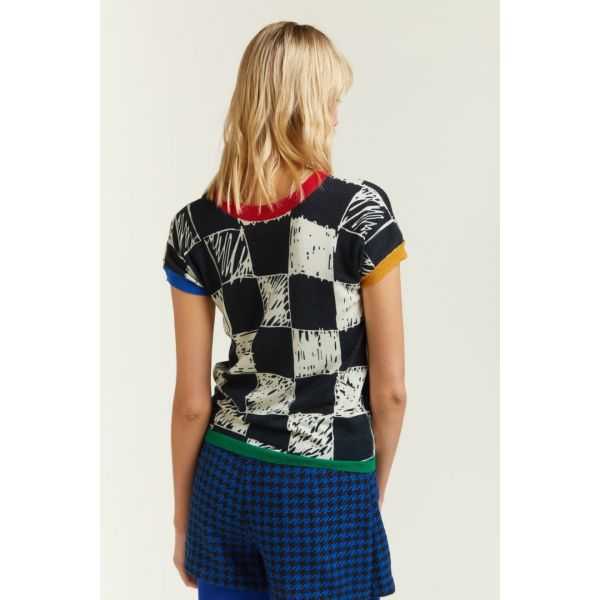 Twin set with Squares print and Patches (Z336+Z337)