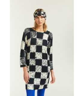 Dress with Squares print