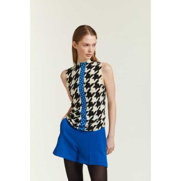 Twin set con stampa Pied de Poule (Z317+Z318) double use