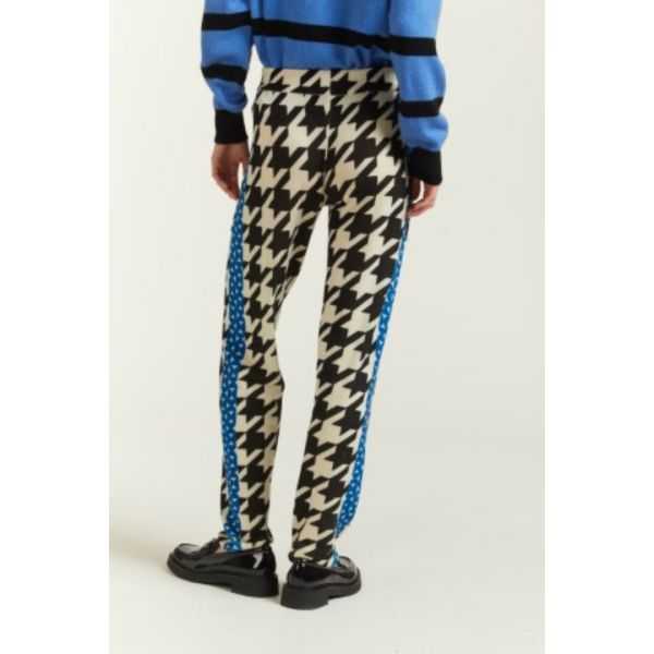 Pantalone con stampa Pied de Poule