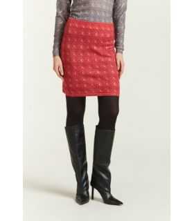 Skirt with Matelassè print