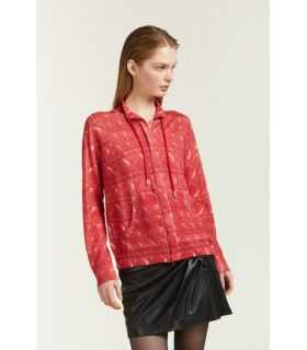 Zip up jacket with Matelassè print