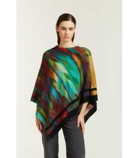 Poncho with double use Optical print