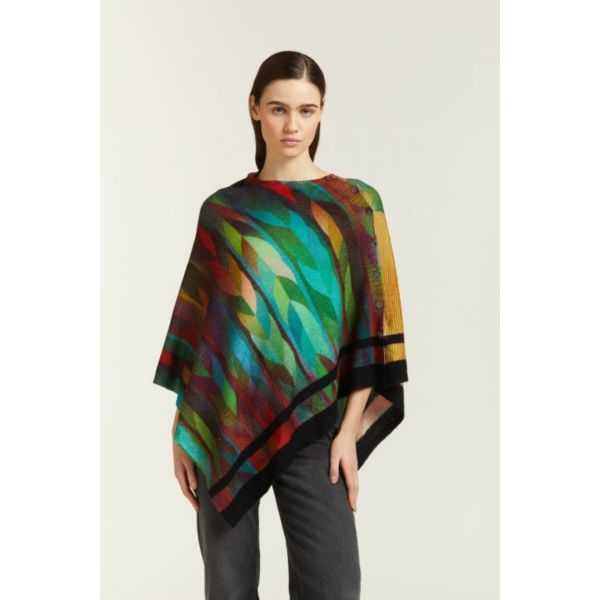 Poncho with double use Optical print