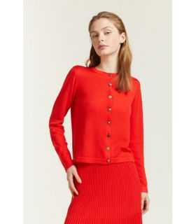 Cardigan girocollo