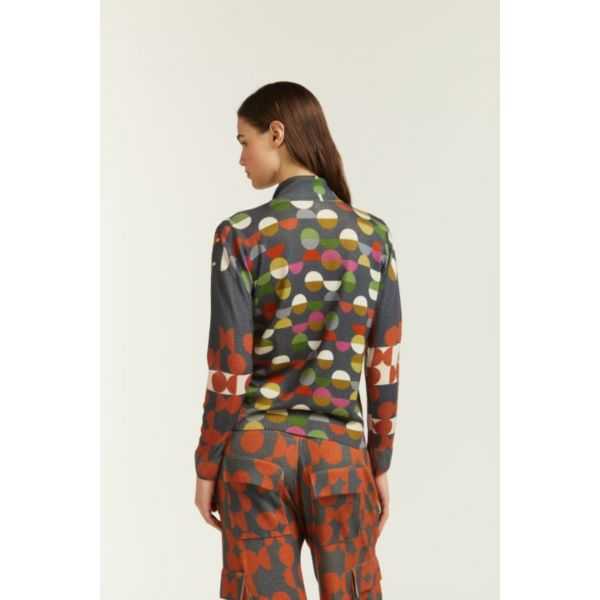 Giubbotto con zip stampa Pop