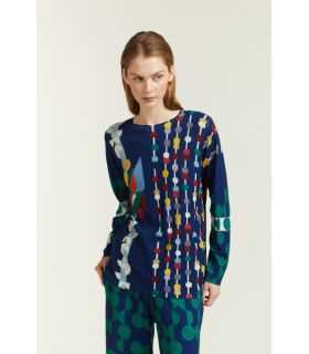 Oversize sweater with Pop print