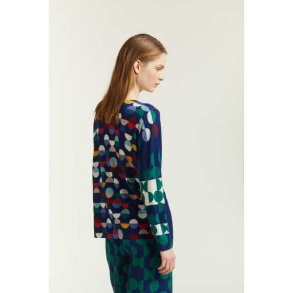 Oversize sweater with Pop print
