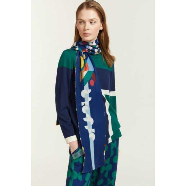 Scarf with Pop print