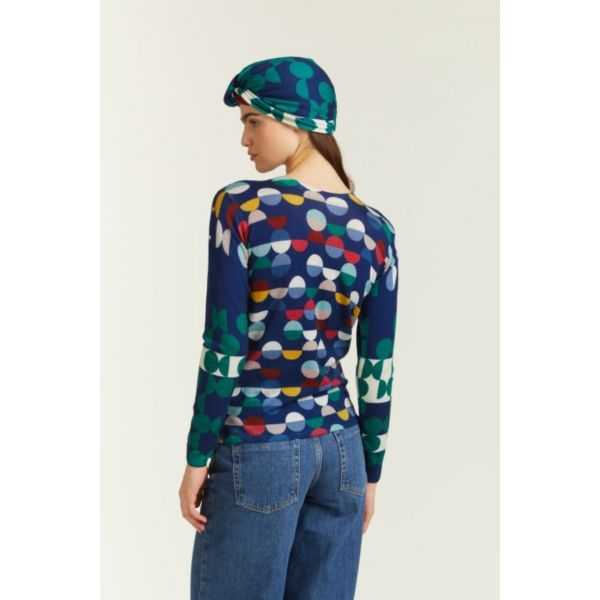 Maglione girocollo con stampa Pop double use