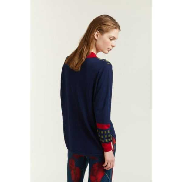 Oversize Polo shirt with inlay