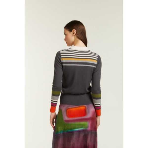 Polo shirt with striped patterns