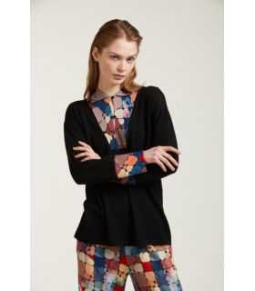 Oversize sweater with Mosaic print inserts