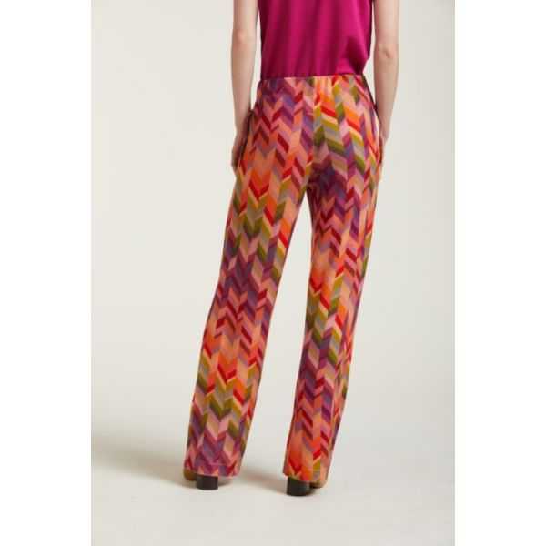 Pantalone stampa Chevron
