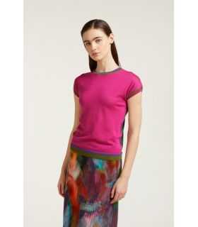 Maglia bicolore a manica corta double use