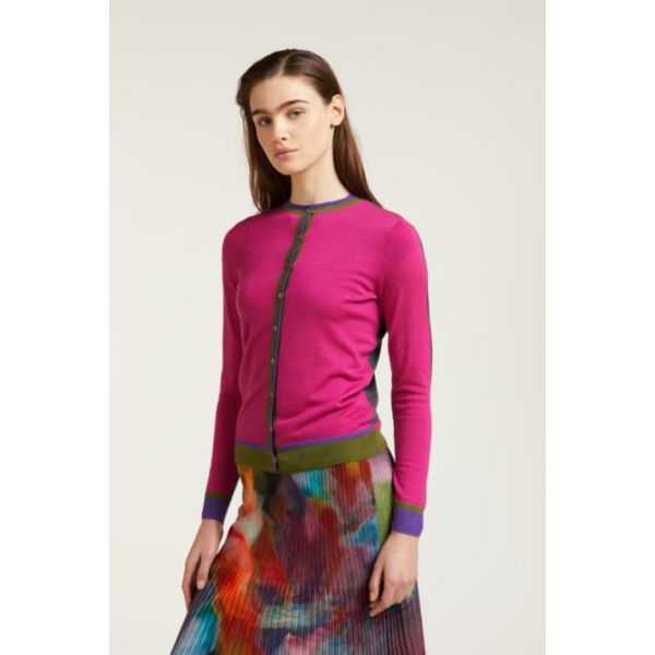 Cardigan bicolore double use