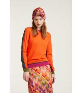Bicolor crewneck sweater double use