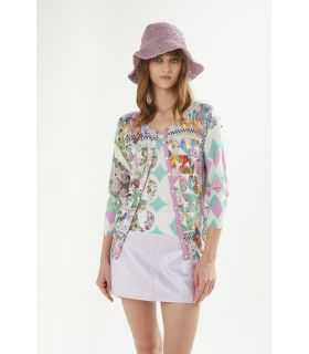 Twin set with Foulard print double use