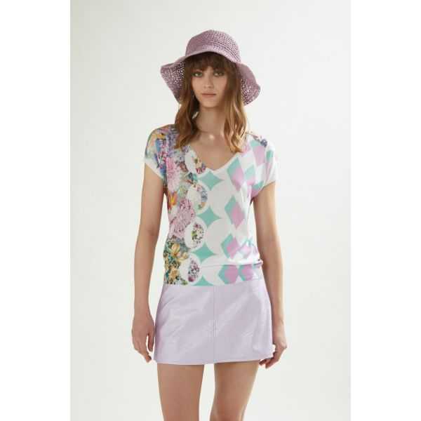 Twin set with Foulard print double use