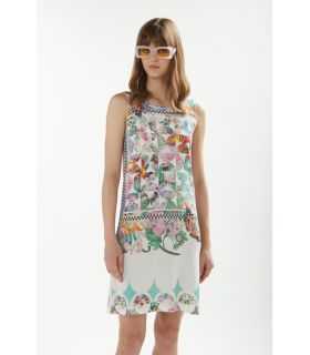 Dress with Foulard print