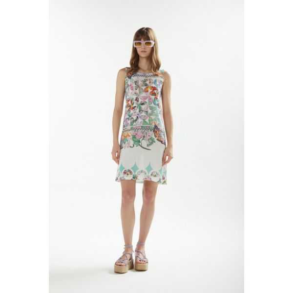 Dress with Foulard print