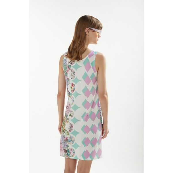 Dress with Foulard print