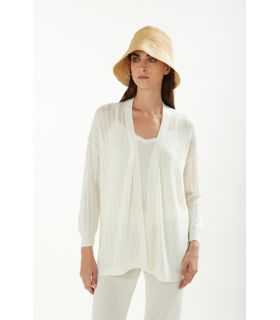 Pointelle cardigan