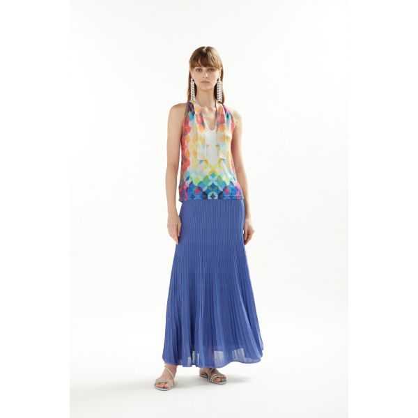 Maglia con scollo americana e stampa Cool