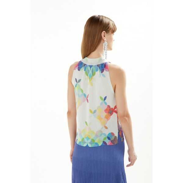 Maglia con scollo americana e stampa Cool