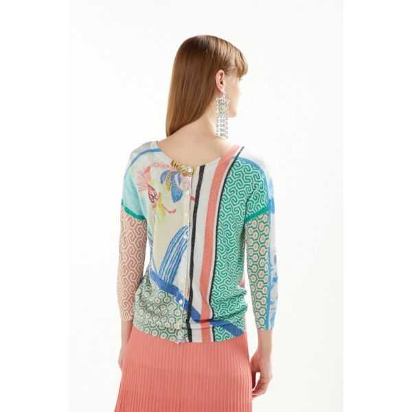 Twin set with Iris print double use