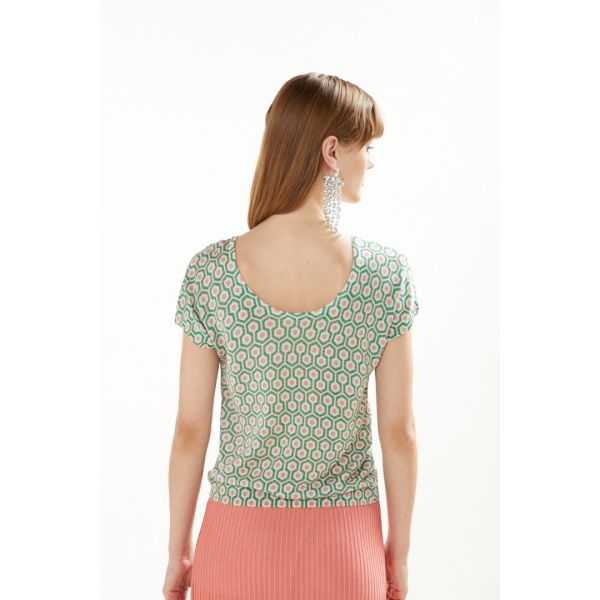 Twin set with Iris print double use