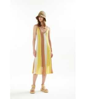 Pointelle degradè dress