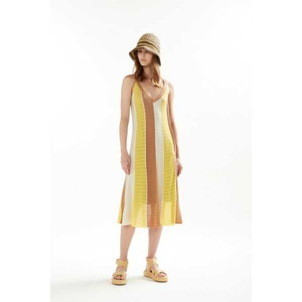 Pointelle degradè dress