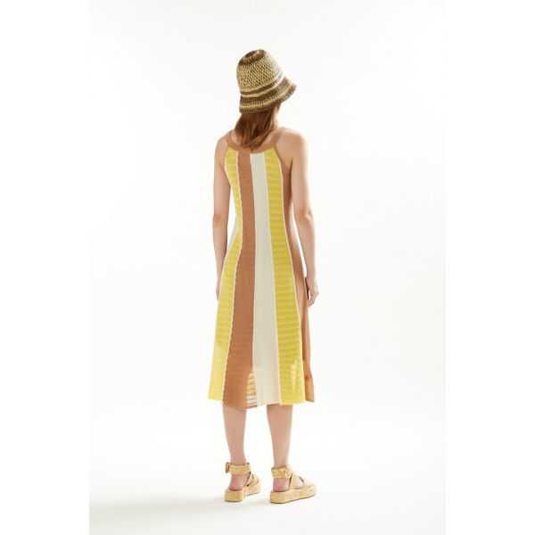 Pointelle degradè dress