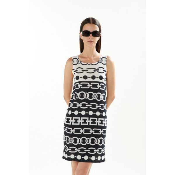 Dress with Chains print double use