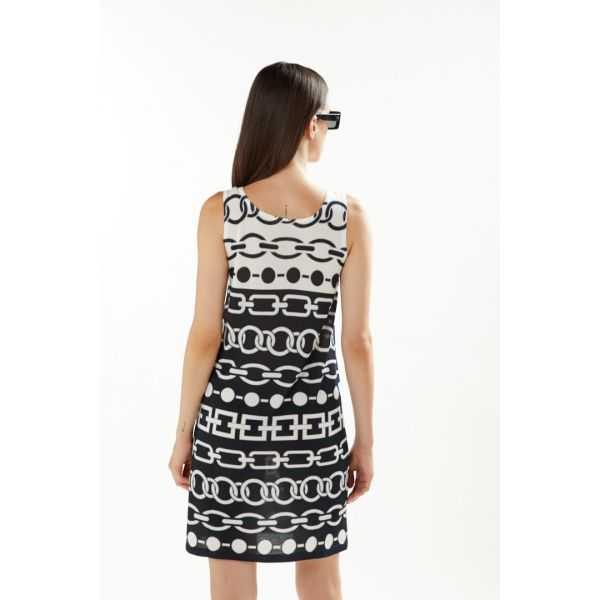 Dress with Chains print double use